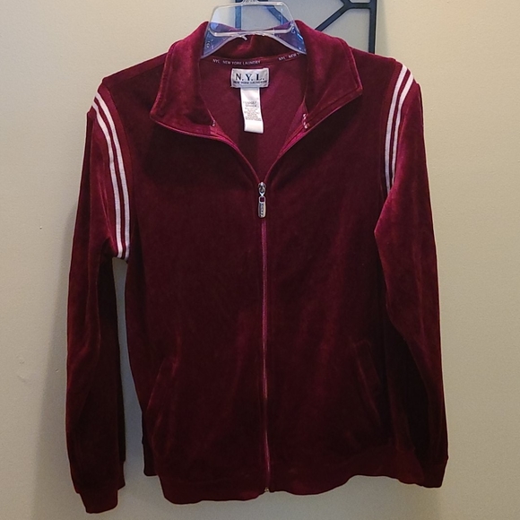 New York Laundry Velour Jacket - Picture 1 of 9